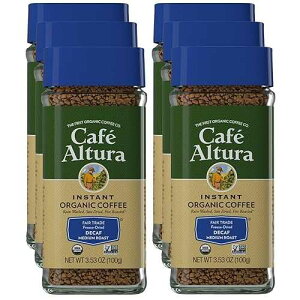 ?? ??? ??? ?? ?? ???? ???? ??, 3.53 ?? (6?) Cafe Altura Decaf Freeze Dried Instant Organic Coffee, 3.53 oz Jar (Pack Of 6)
