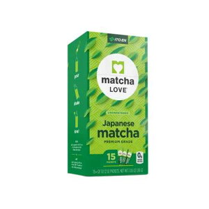 Matcha Love ���{�̖��������Β��p�E�_�[�A1�񕪗p�p�P�b�g15�܁A1.05�I���X Matcha Love Japanese Matcha Unsweetened Green Tea Powder, 15 Single Serve Packets, 1.05 Ounces