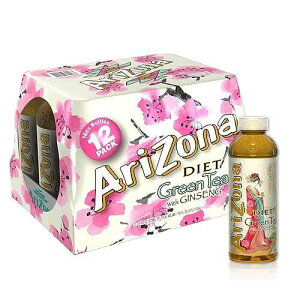 ???? ???? ?? ???? ??, 473???? (12? ??) AriZona Diet Green Tea with Ginseng - 16 Fl Oz (Pack of 12)