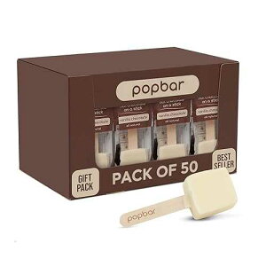 50? - ??? ? ??? - ??? ??? ? - ?? ?? Popbar - Hot Chocolate Sticks - 50 Pack Bulk Case - Ideal for Holidays, Birthdays, Corporate Office Gifts, Stocking Stuffers, Thanksgiving, Christmas, Hanukkah