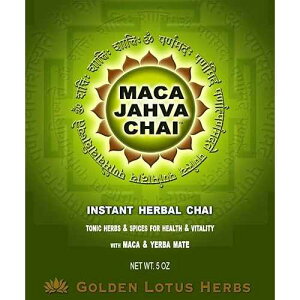 �S�[���f�� ���[�^�X �n�[�u �`���C �e�B�[ (�}�J �W���[���@ �`���C�A�}�e������A5 �I���X) Golden Lotus Herbs Chai Tea (Maca Jahva Chai with Mate, 5 Oz.)