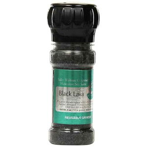 Salty Wahine �O�����n���C�A���V�[�\���g�A�u���b�N���o�A4�I���X Salty Wahine Gourmet Hawaiian Sea Salts, Black Lava, 4 Ounce