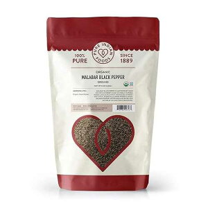 ??? ?? ?? ?? ?? - ??? ?? - ??????, ??? ?? Pure Indian Foods Malabar Black Pepper Fine Ground - 8 oz Ground in Resealable Bag, Certified Organic, Non-GMO, Whole30 Approved, Non-Irradiated, 1