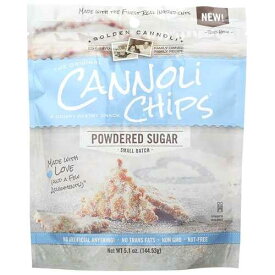 GOLDEN CANNOLI ゴールデン パウダーシュガー カノーリ チップス、5.1 オンス GOLDEN CANNOLI Golden Powdered Sugar Cannoli Chips, 5.1 Oz