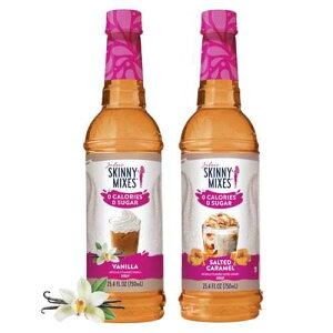 Jordans Skinny Traditional Sugar Free Syrups 750 ml 2 Bottles (Salted Caramel & Vanilla) Jordan's Skinny Syrups Jordans Skinny Traditional Sugar Free Syrups 750 ml 2 Bottles (Salted Caramel & Vanilla)