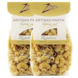 ZPasta Rigatoni - �u�����Y�J�b�g�E�l�p�X�^ 12 �I���X (2 �p�b�N) Z Pasta ZPasta Rigatoni - Bronze Cut Artisan Pasta 12 oz (2 Pack)
