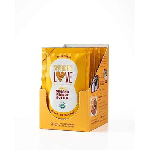 Spread The Love NAKED Organic Peanut Butter (Organic, All Natural, Vegan, Gluten-free, Creamy, Dry-Roasted, No added salt, No added sugar, No palm oil) (10-Pack) Spread The Love NAKED Organic Peanut Butter (Orga