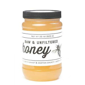 TJO Bees ������і��h�ߖI�� (22 �I���X�̕r) TJO Bees Raw and Unfiltered Honey (22 OZ Jar)