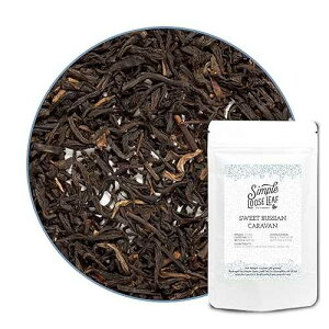 Simple Loose Leaf Sweet Russian Caravan Tea - Premium Loose Leaf Black Tea High Caffeine, Specialty Blend, Hand Packaged in USA, 4 oz Simple Loose Leaf Tea Company Simple Loose Leaf Sweet Russian Caravan Tea - Premiu