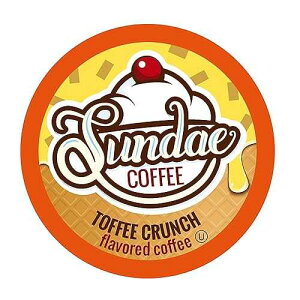 ?? ????? ? ?? ??, 2.0 ??? K-? ??, (?? ???) 48?? Sundae Coffee Sundae Ice Cream Flavored Coffee Pods, Compatible with 2.0 Keurig K-Cup Brewer, (Toffee Crunch) 48 Count