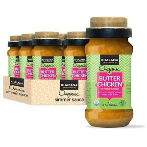 ??? ??? ?? ?? ??? ?? ?? - 6 x 12.7??(360.1g) ? | ???? ??, ??, ??? ??, ?? | ??? ?? ???? ?? ??? ??! Khazana ORGANIC Butter Chicken Simmer Sauce - 6 x 12.7oz Jars