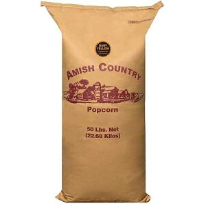 Amish Country Popcorn 50 LB Baby Yellow Popcorn Old Fashioned, Non-GMO and Gluten Free (50lb Bag) Amish Country Popcorn 50 LB Baby Yellow Popcorn Old Fashioned, Non-GMO and Gluten Free (50lb Bag)