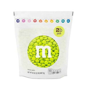 MyM&M's ???? ?? 2??? ??? ?? M&M�fS WORLD Electric Green Milk Chocolate Candy - 2lbs of Bulk Chocolate Candy in a Resealable Pack for Birthdays, Graduations, St. Patrick's Day Celebrations, and More