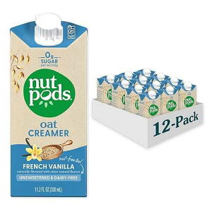 ?? ?? ?? ???, ??? ??? 12? nutpods Oat French Vanilla Creamer - Unsweetened Oat Milk Creamer - Nut-Free Non Dairy Creamer - Keto, Gluten Free, Non-GMO, Vegan, Sugar Free, Kosher (12-Pack)