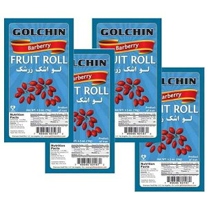 Golchin�A�x�W�^���A���A�t���[�c ���[�� ���U�[ (���o�V���N)�A2.5 �I���X (4 �p�b�N) (���M�A���M) Golchin, Vegetarian, Fruit Roll Leather (Lavashak), 2.5 oz (Pack of 4) (Barberry, ????? ????)
