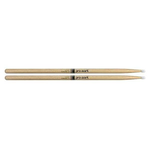 ProMark Drum Sticks - Classic Forward Hickory 5A Drumsticks - Drum Sticks Set - Drum Accessories - Wood Drumsticks for Adults & Youth - Oval Nylon Tip - 1 Pair
