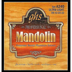 GHS ??? - ??? ??? - ??? ??? - ?? ?? - ??? ??? ??? - 009-032 - ??: A240 SET GHS Strings - Mandolin Strings - Phosphor Bronze - Loop End - Ultra Light Gauge - 009-032 - Model: A240 SET