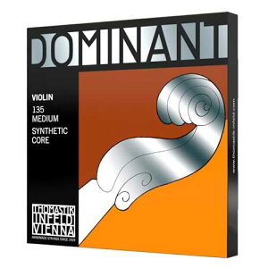 Thomastik-Infeld Dominant Violin Strings Complete Set, 4/4 Size, Medium Tension - 135 - Synthetic Core A & D Aluminum, G Silver Wound, E Steel Removable Ball End - The Reference Standard for Violin Thomastik-Infeld D