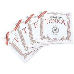 Pirastro 412021 Tonica 4/4 Violin String Set, Medium Gauge with Ball End E, Premium Strings Made With Fine Flexible Synthetic Core, Replacement Accessory for Professional and Student Violin Players Pirastro 412021 Tonica