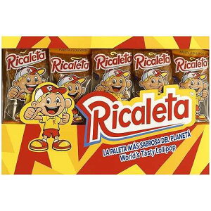 ???? ???? ? ??? 25?? Ricaleta Tamarind Flavored Lollipop - 25 Units of Mexican Lollipops for a Unique Spicy Candy Experience - Perfect Tamarind Candy Treats with Authentic Flavor