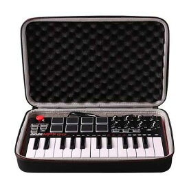 LTGEM Case Compatible with Akai Professional MPK Mini MK3 / MPK Mini Play MK3 25 Key USB MIDI Keyboard Controller, Black+Gray(Case Only) L LTGEM LTGEM Case Compatible with Akai Professional MPK Mini MK3 / MPK Mini Pl