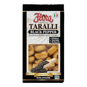 ??? ??? 7.05?? - ???? ?? ??? - ? ??? ?? ???? - ????? ??? - ?? ?? ?? - 100% ????? (?? ???) Flora Fine Foods Flora Imported Taralli (Black Pepper)