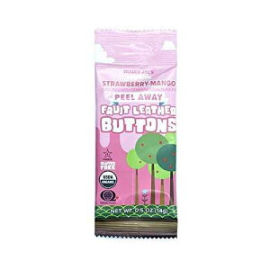 Trader Joe's �V�����s�[���A�E�F�C �I�[�K�j�b�N �t���[�c ���U�[ �{�^�� 0.5�I���X (�X�g���x���[ �}���S�[�A12 �p�b�N) Trader Joe's New Peel Away Organic Fruit Leather Buttons 0.5oz (Strawberry-Mango, 12 Pack)