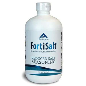 Anderson FortiSalt ? Unrefined Mineral Sea Salt, Award Winning Taste, Sustainable Gourmet Salt, Real Salt Taste, Low Sodium 550 mL Mineral Resources International, Inc. Anderson FortiSalt Unrefined Mineral Sea Salt, Aw