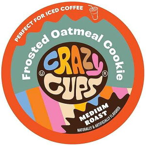 ???? ?? ? ?? ??? K-? ???, ????? ??? ??, ???? ??? ??, 22? ?? ??, ??? ?? ?? Crazy Cups Flavored Coffee for Keurig K-Cup Machines, Frosted Oatmeal Cookie, Hot or Iced Coffe