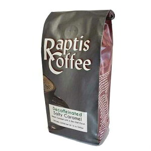 Raptis Coffee Roasters �J�t�F�C�����X �\���e�B �L�������� �O���E���h �R�[�q�[ 12�I���X �o�b�O Raptis Coffee Roasters Decaffeinated Salty Caramel Ground Coffee 12oz bag