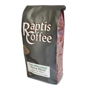 Raptis Coffee Roasters �J�t�F�C�����X �n�E�X �u�����h �O���E���h �R�[�q�[ 12 �I���X �o�b�O Raptis Coffee Roasters Decaffeinated House Blend Ground Coffee 12oz bag