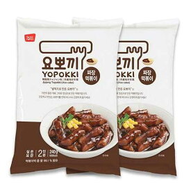Yopokki Instant Tteokbokki Pack (Jjajang, 2 Packs) Korean Street food with Jjajang flavored sauce Topokki Rice Cake - Quick & Easy to Prepare Yopokki Instant Tteokbokki Pack (Jjajang, 2 Packs) Korean Street food wit