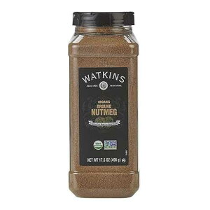 Watkins Gourmet Spice, Organic Ground Nutmeg, Bulk Food Service Size, 17.5 oz (Pack of 1) Watkins Gourmet Spice, Organic Ground Nutmeg, Bulk Food Service Size, 17.5 oz (Pack of 1)