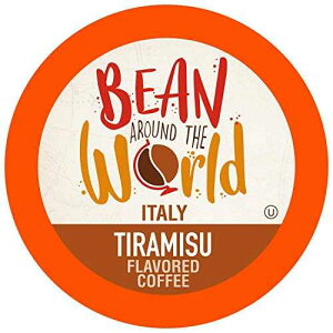 Bean Around The World �t���[�o�[�R�[�q�[ 2.0 �L���[���O K �J�b�v �u�����[�Ή� �e�B���~�X 40 �J�E���g (1 �p�b�N) Bean Around The World Flavored Coffee Compatible With 2.0 Keurig K Cup Brewers, Tiramisu, 40 Count (Pack o