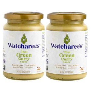 ???? ?? ?? ?? ?? | Non-GMO | ?? ?? ?? ??? | 12.2?? ? (2?) WATCHAREE'S Watcharee�fs Thai Green Curry Sauce ? Authentic Thai Flavor Made from Real Green Curry Paste & Coconut Milk, Crafted