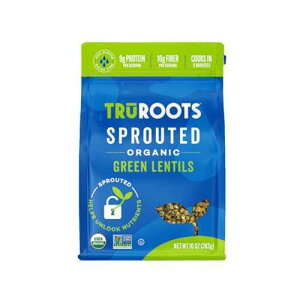 TruRoots Organic Sprouted Green Lentils, 10 oz (Pack of 1)