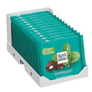 ���b�^�[ �X�|�[�c �t�F�t�F���~���c�A12er �p�b�N (12 x 100 g) Ritter Sport Pfefferminz, 12er Pack (12 x 100 g)