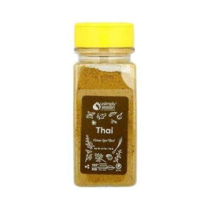 USimplySeason Thai Spice (4.8 oz) - Aromatic Asian Seasoning Blend, Ideal for Soups, Stir-fries, and Grills - No Salt, Vegan, Non-GMO, Made in the USA USIMPLY SEASON LIFE BOLDLY FLAVORED USimplySeason Thai Spice (