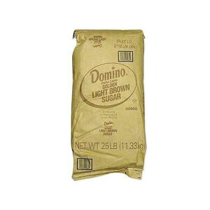 �h�~�m ���C�g�u���E���V���K�[ 25�|���h Sugar and Sugar Packets Domino Light Brown Sugar 25 lbs.