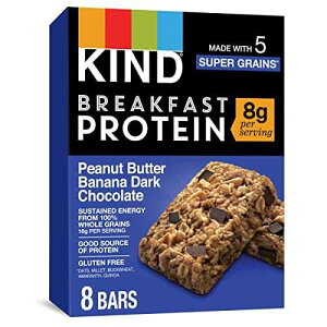 Kind Dark Chocolate Peanut Butter Banana Breakfast Bar, 0.88 Ounce (Pack of 8) Kind Dark Chocolate Peanut Butter Banana Breakfast Bar, 0.88 Ounce (Pack of 8)