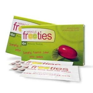 Miracle Frooties Miracle Berry Tablet 100% Natural Grown Miracle Fruit Turn Sour Sweet Change Taste Buds Flavor Tripping Tiktok Magic Miraculin Sugar Free 20 count (Pack of 2-Green