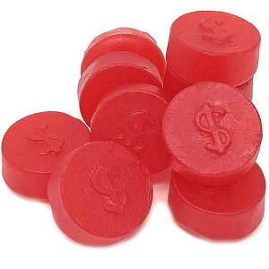 SweetGourmet Cherry JuJu Coins, Soft Chewy Candy Unwrapped, 2-Pound Bag