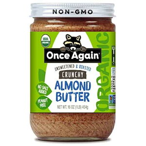 Once Again �I�[�K�j�b�N �y���g�[�X�g�����N���[�~�[�ȃA�[�����h�o�^�[ 16 �I���X Once Again Organic Lightly Toasted Creamy Almond Butter 16 Oz