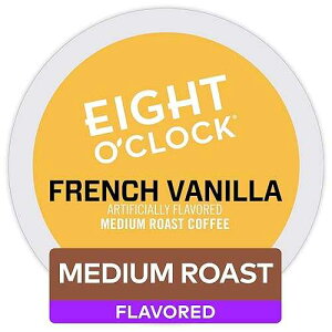 Eight O'Clock Coffee �t�����`�o�j���A�V���O���T�[�u�L���[���O K �J�b�v�|�b�h�A�t���[�o�[���C�g���[�X�g�R�[�q�[�A48 �� Eight O'Clock Coffee French Vanilla, Single-Serve Keurig K-Cup Pods, Flavored Light Roast Cof