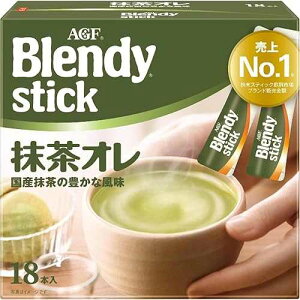 Blendy Stick Matcha7.4oz 18Sticks × 1pcs Japanese Instant Green Tea AGF Ninjapo