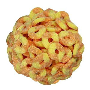 Smarty Stop Mini Sour Gummy Rings Candy GummiRoos (Peach, 2.2 Pound (Pack of 1))