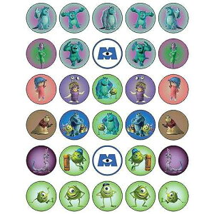 30? ?? ???? ?? ??? ??? ?? ?? ??? ?? | ??? ??? ??? ?? ?? NATURAL BEHAVIOUR 30 x Edible Cupcake Toppers ? Friendly Monsters Inspired Collection of Edible Cake Decorations | Uncut Edib