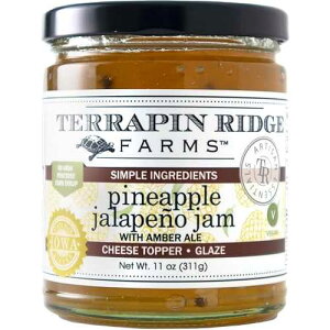 Terrapin Ridge Farms Pineapple Jalapeno Jam with Amber Ale ? Sweet & Spicy Glaze and Spread ? 11 Oz Jar