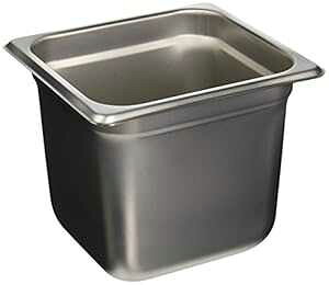 Winco SPJL-606 Steam Pan, 44202 by 6-Inch, Standard Weight,Stainless Steel,Medium
