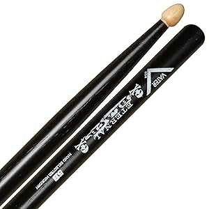 Vater Percussion 5B �h�����X�e�B�b�N�A�E�b�h�`�b�v�A�G�^�[�i�� �u���b�N Vater Percussion 5B Drumsticks, Wood Tip, Eternal Black